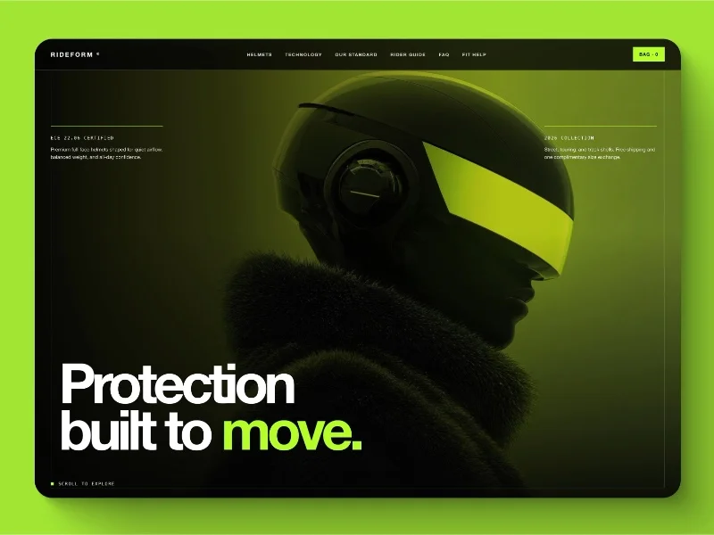 Prévia do template AERA Digital Product Studio