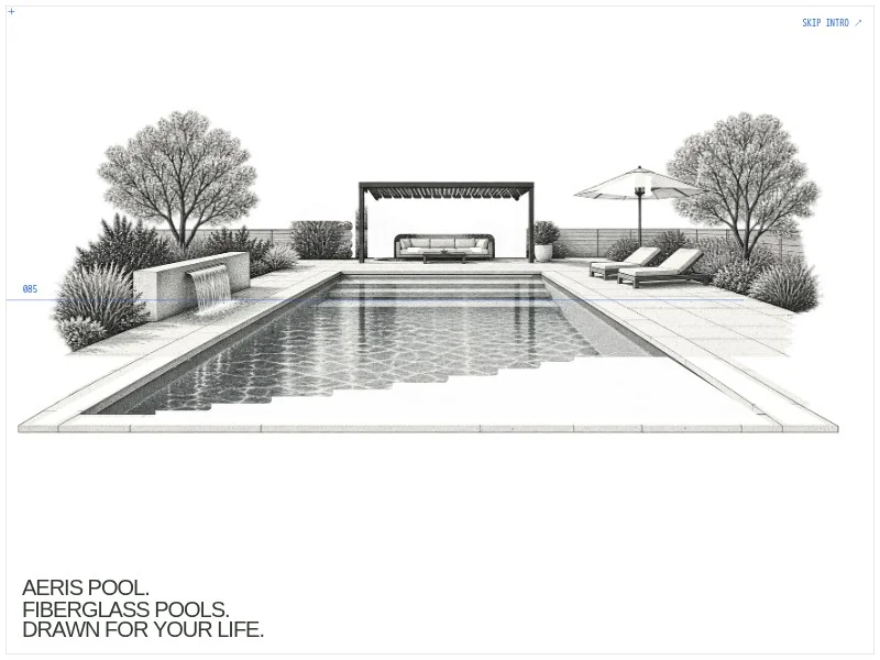 Prévia do template AERIS POOL | Fiberglass Pools