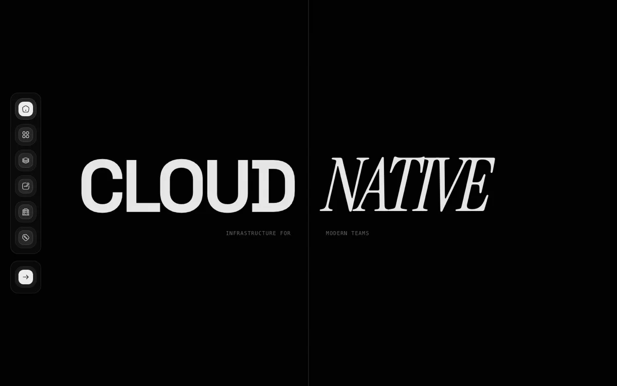 Prévia do template Nexus Enterprise Cloud