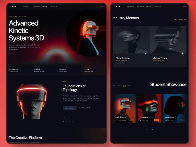 Prévia do template 3D Motion Design Course
