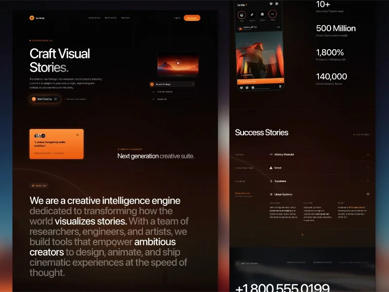 Prévia do template Creative Suite