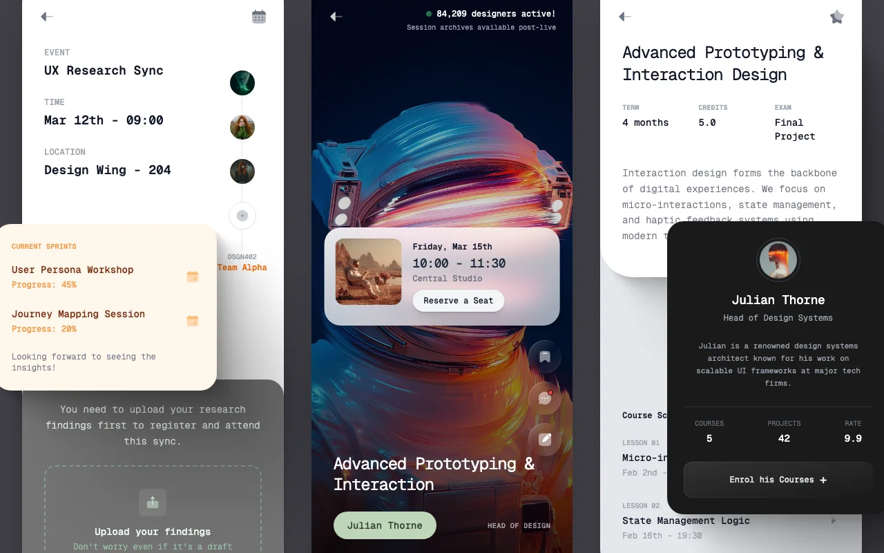 Prévia do template Design & Prototyping Mobile App