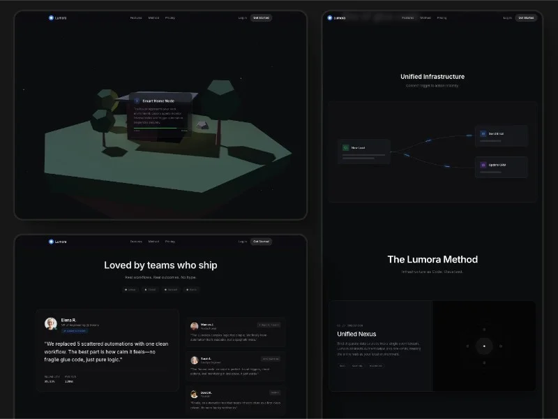 Prévia do template 3D Smart Home Automation AI