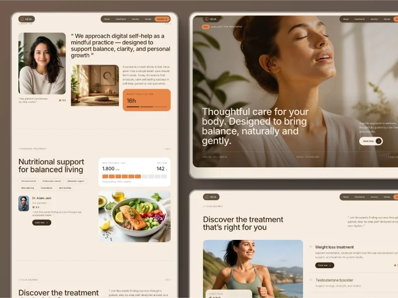 Prévia do template Heva Wellness Care