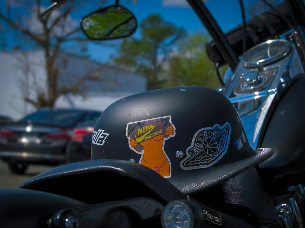 Motorcycle helmet detail