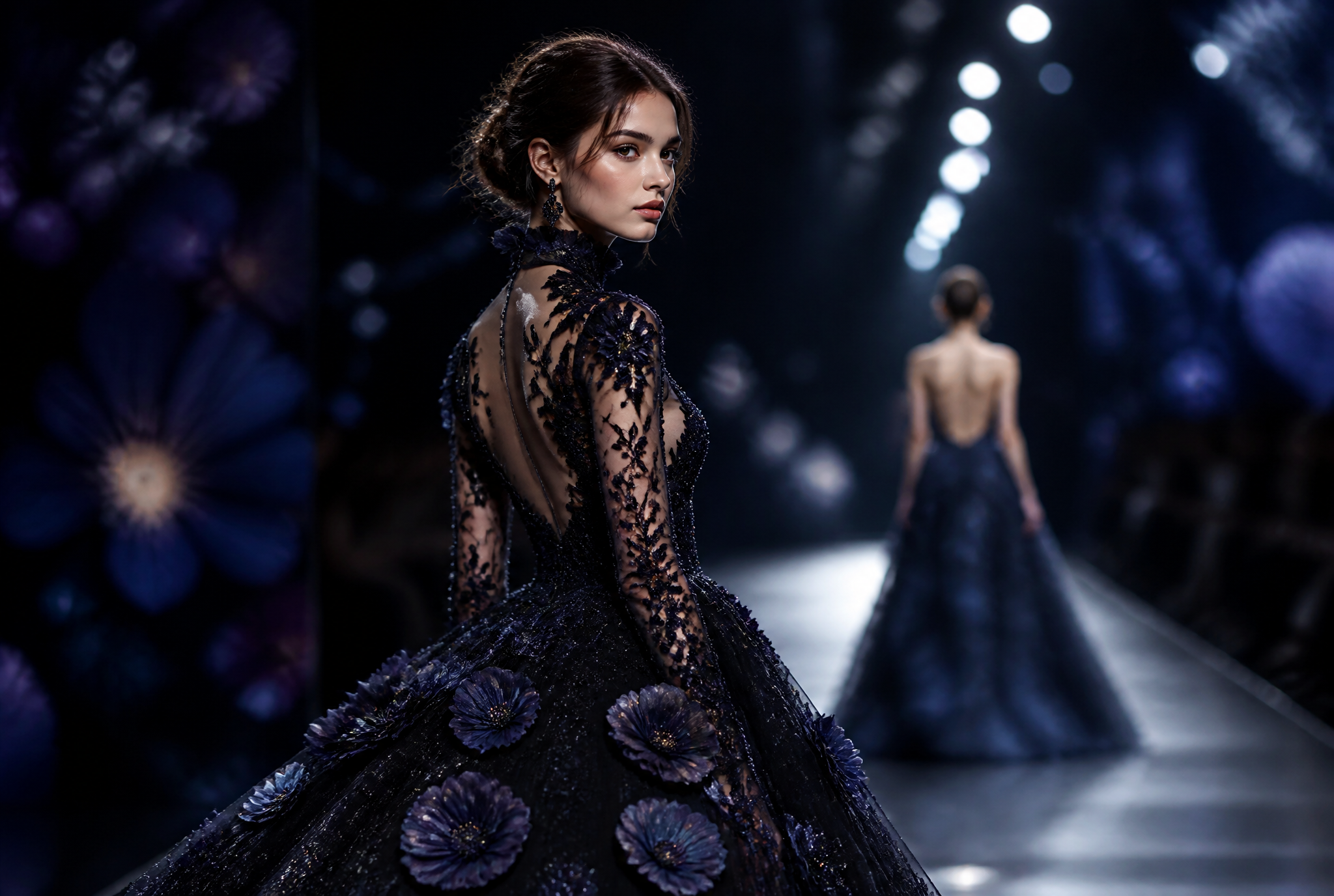 Midnight Bloom — Runway Beauty