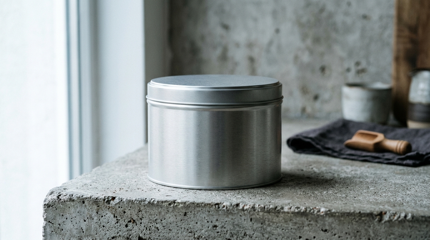 Culinary grade matcha tin