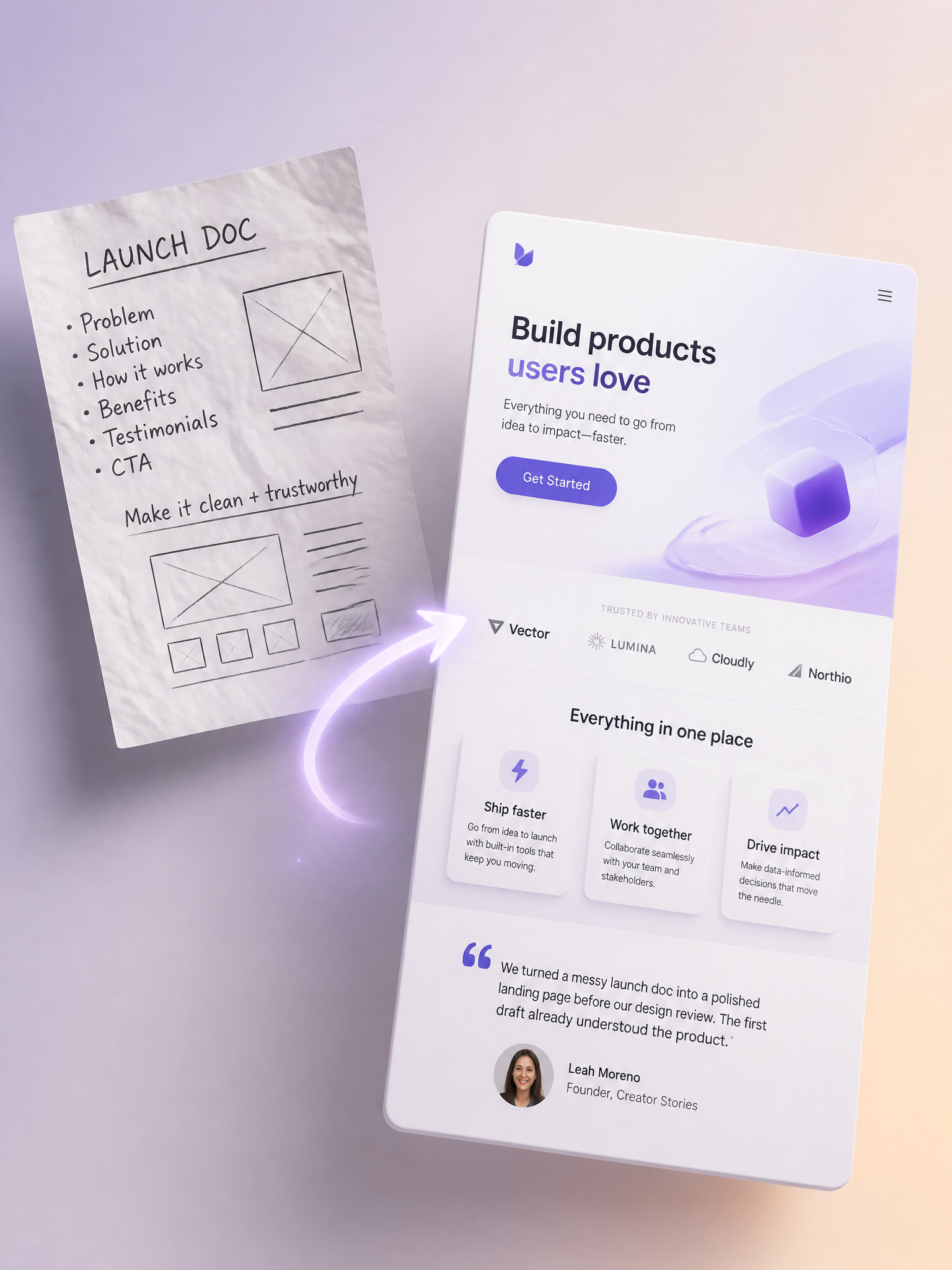 Artwork accompanying an article about product teams