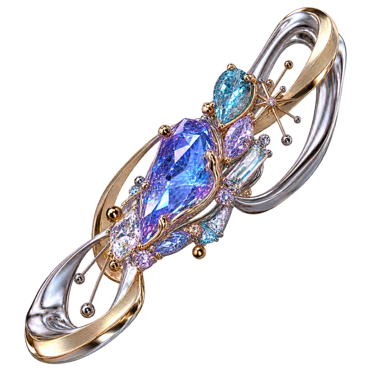 Astral talisman shown from shifting scroll-led perspectives