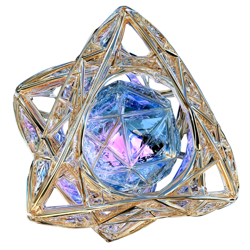 Geometric Crystal Core and Golden Lattice