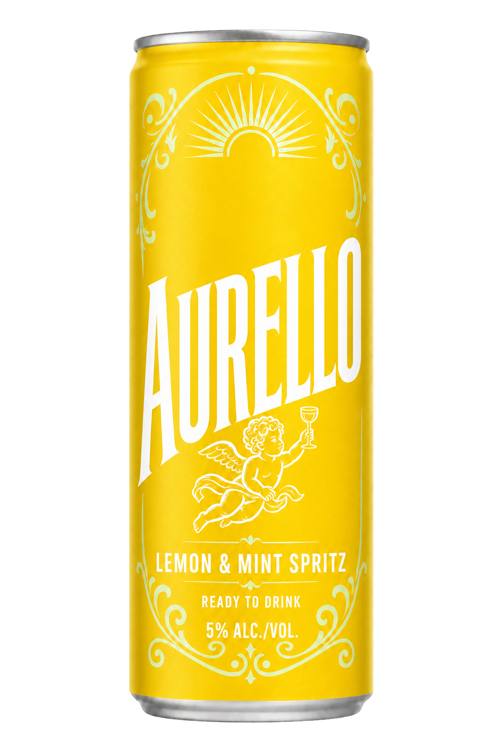 Aurello Lemon and Mint Spritz ready-to-drink can