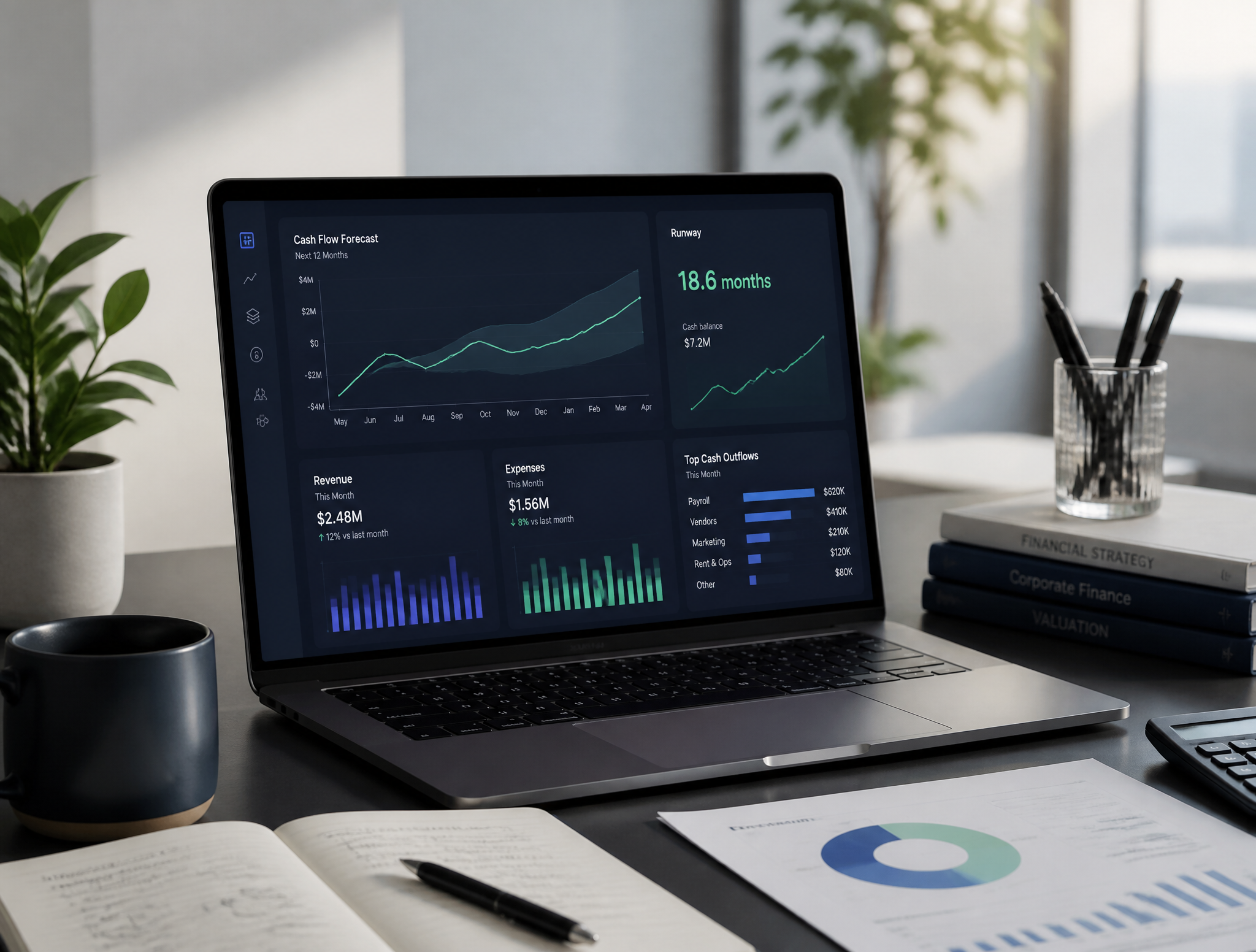 Financial analytics workspace