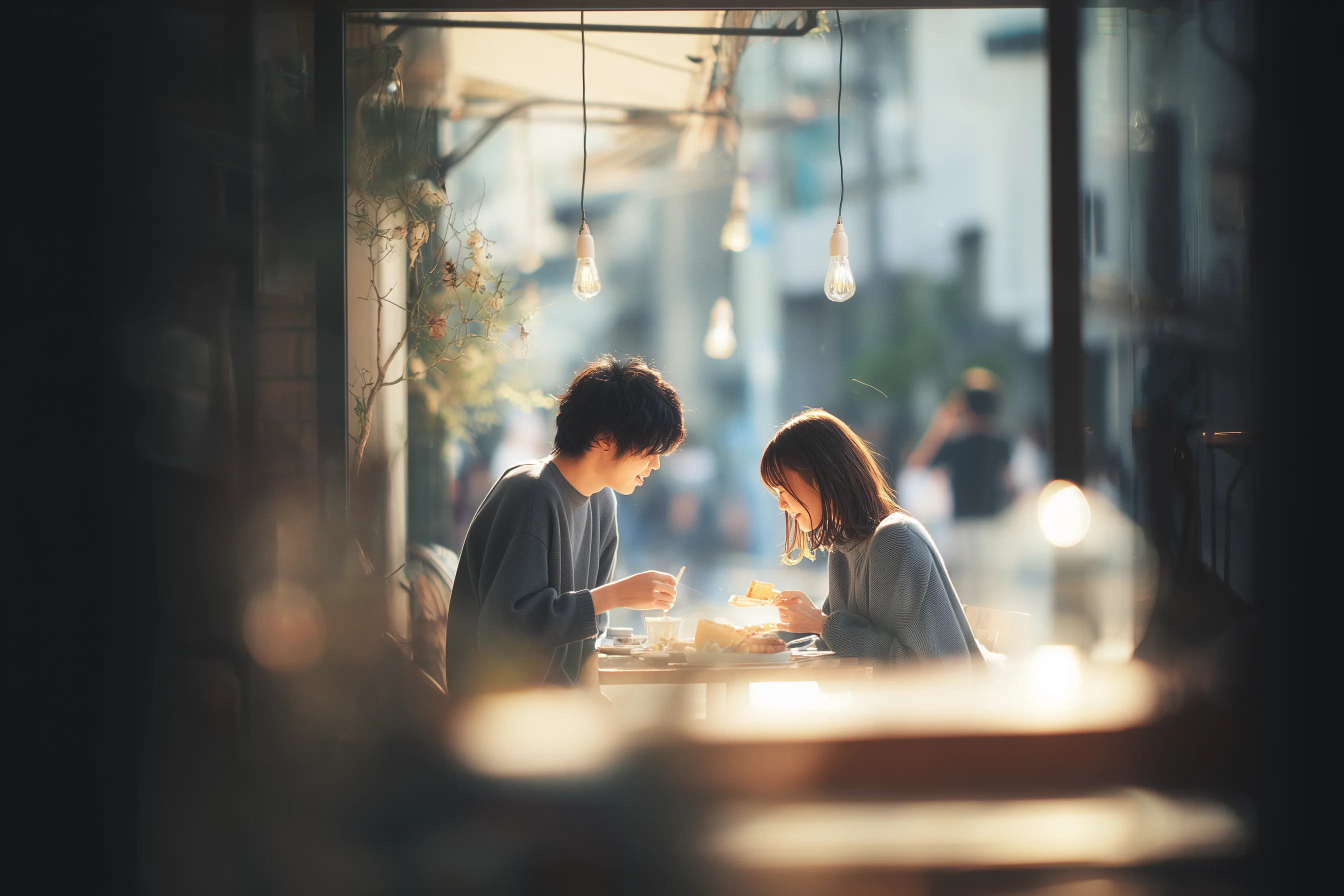 Cafe Interior and Food