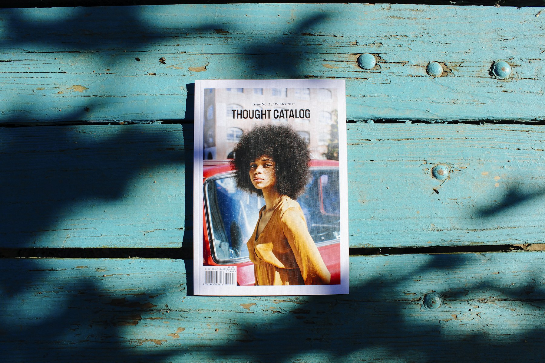 Open magazine editorial spread