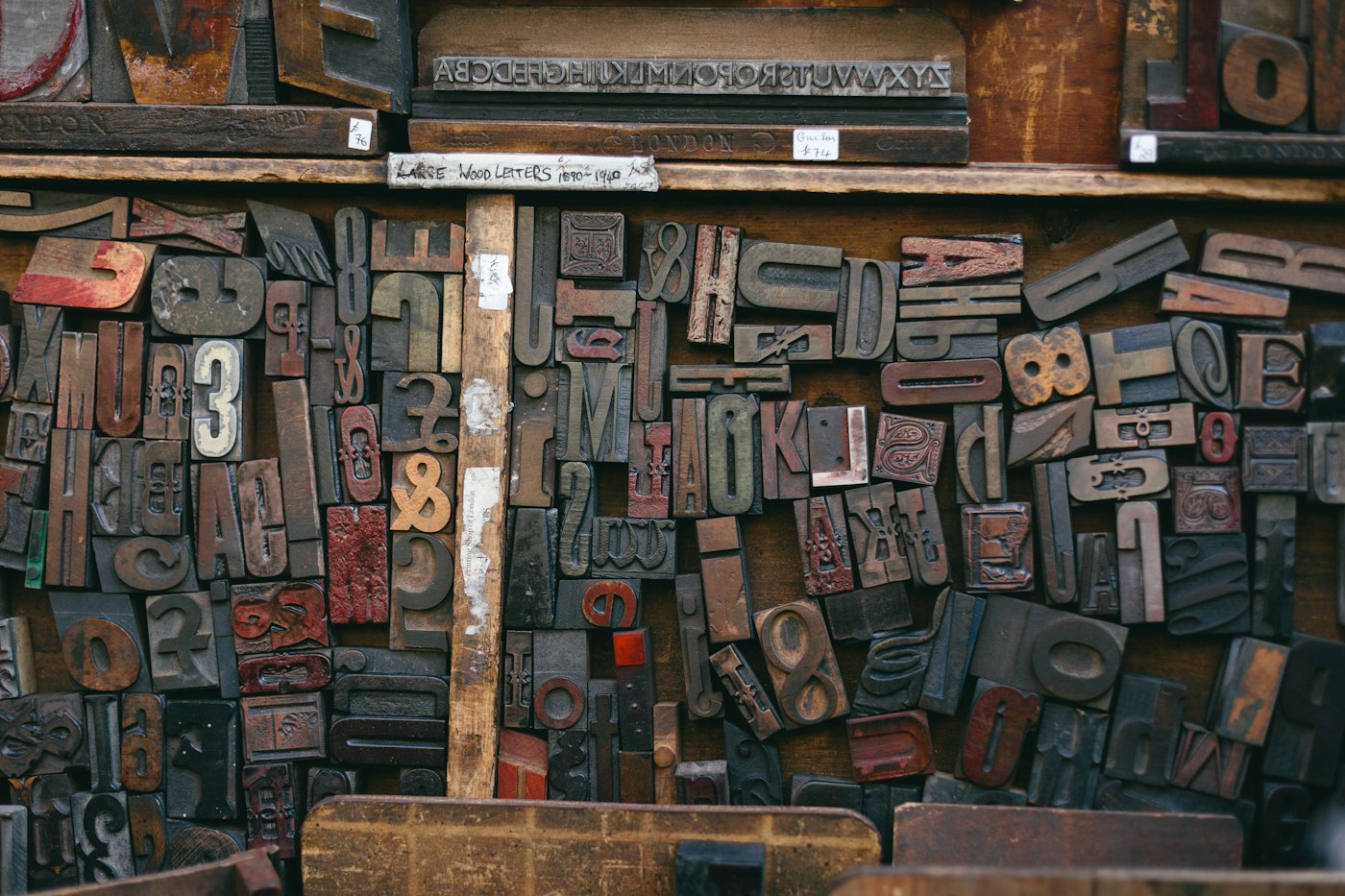 Letterpress print detail