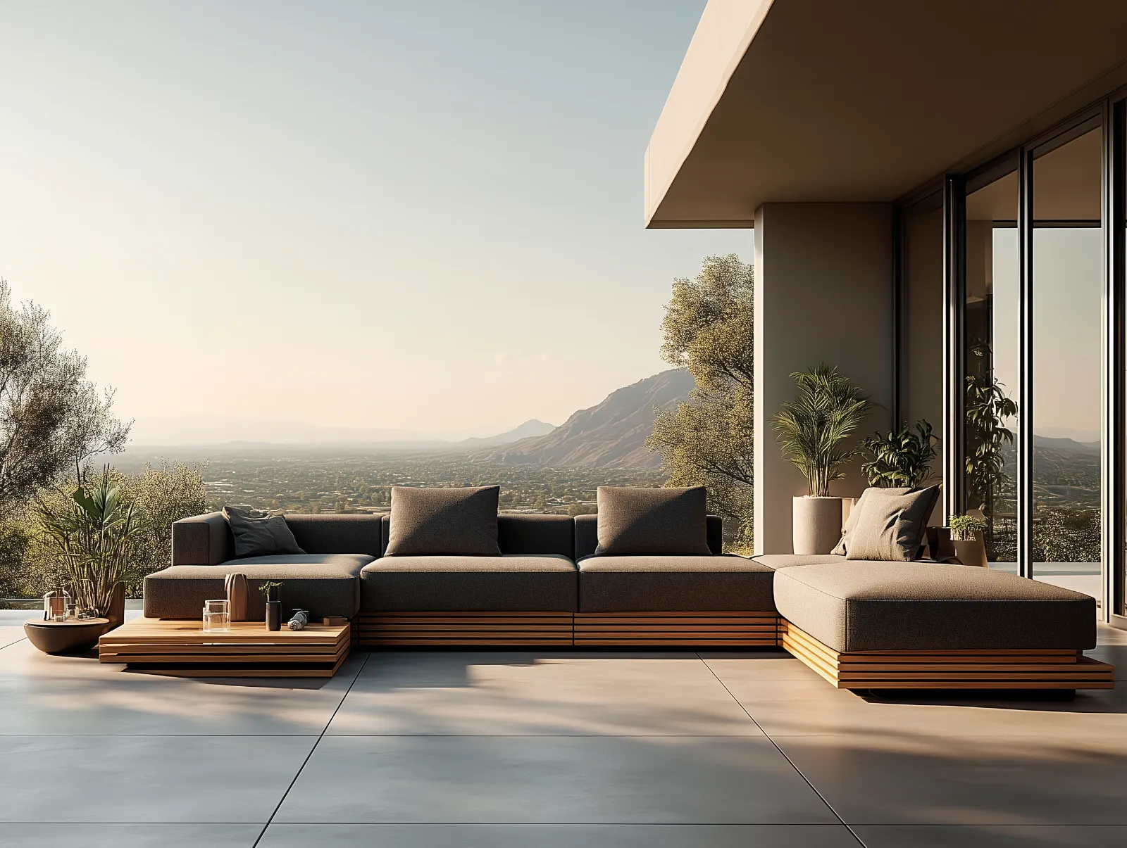 Concrete and Greenery