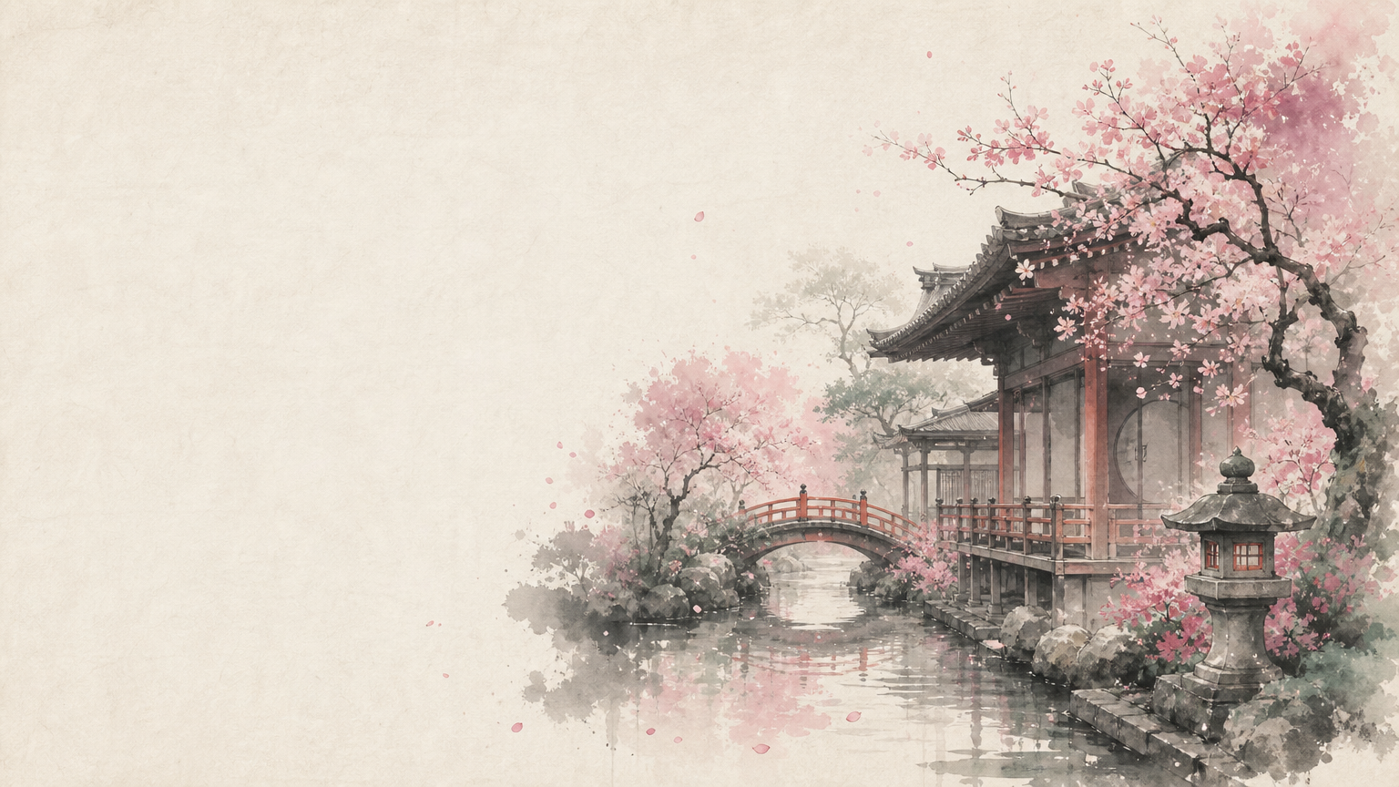 Kyoto temple beside a canal under sakura