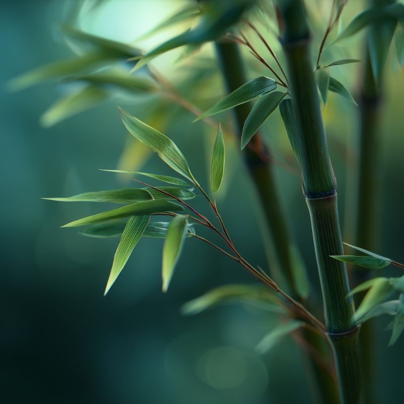 Green botanical leaf