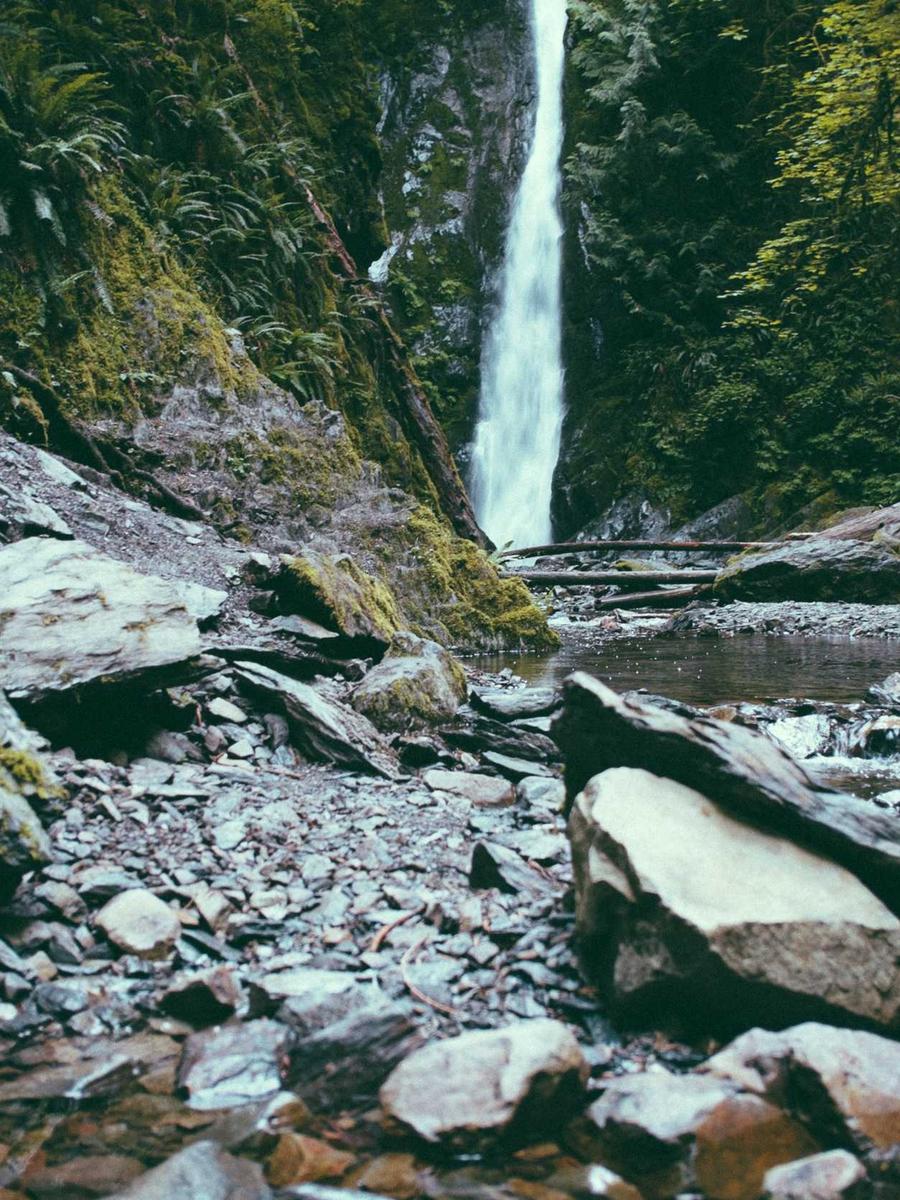 River over stones