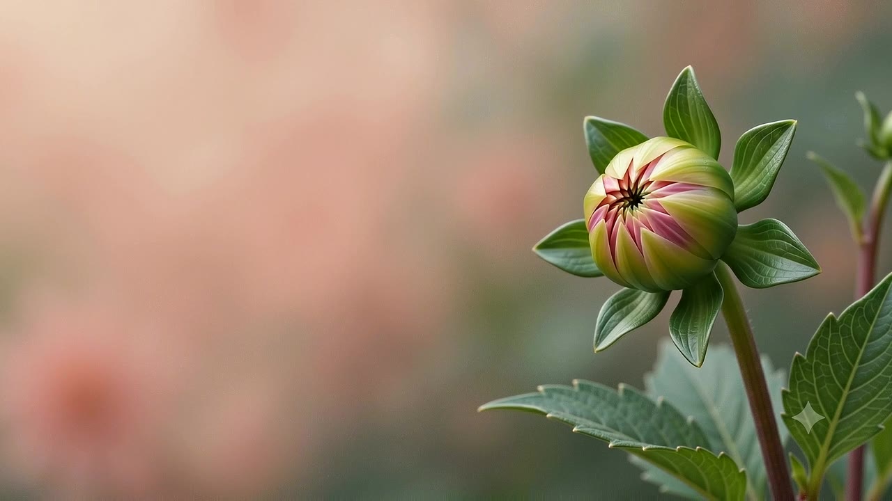 A dahlia bud
