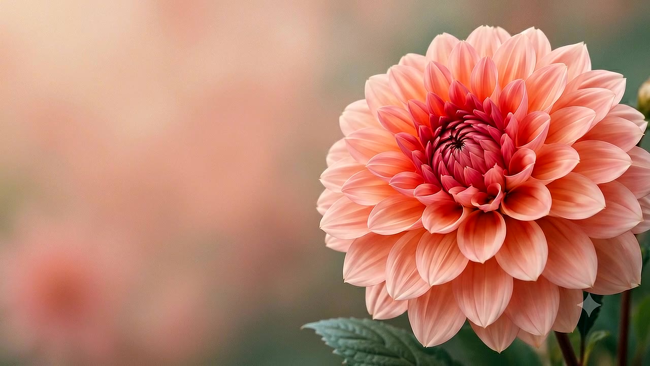 A dahlia in full bloom
