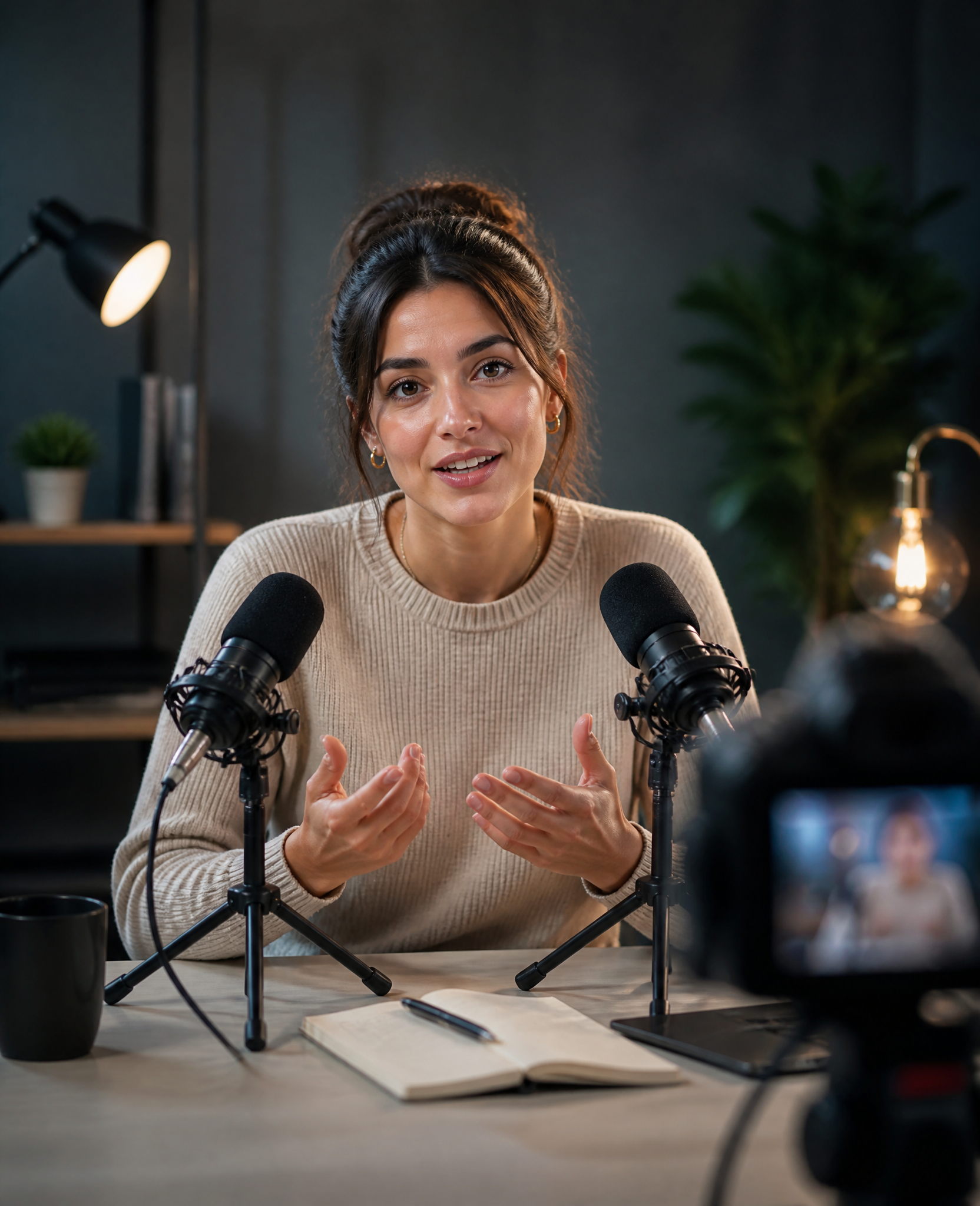 Independent creator recording content