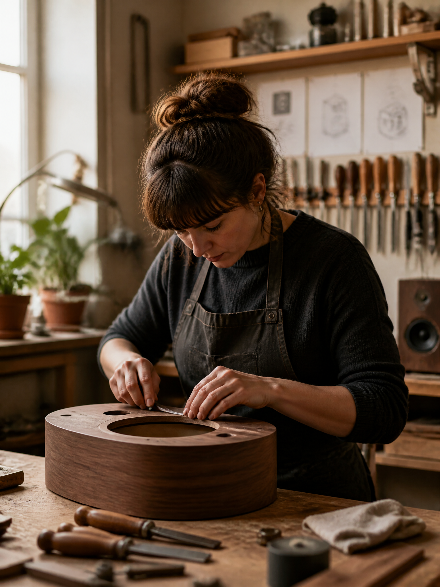 Craftsperson at work