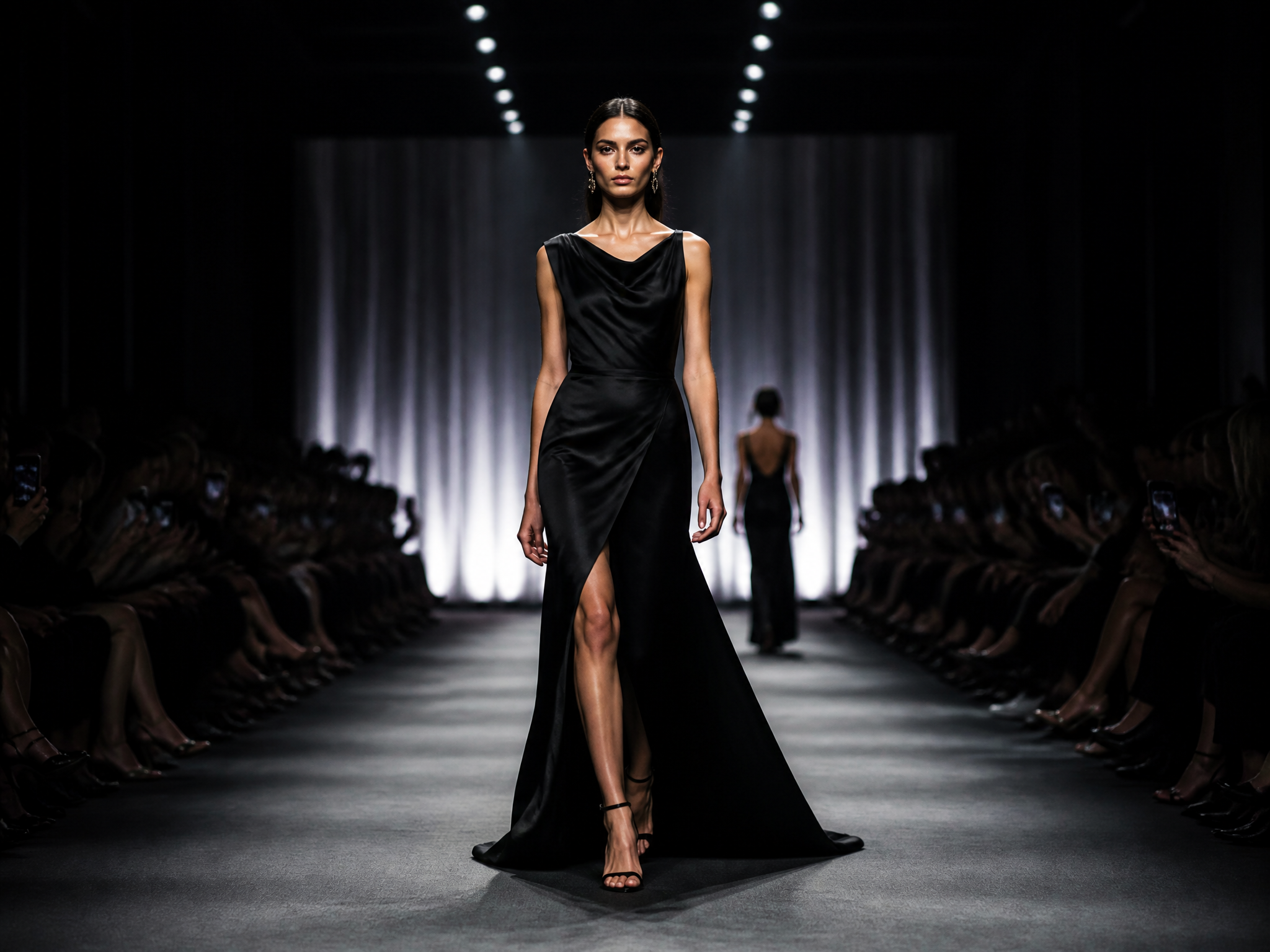 Fashion runway scene