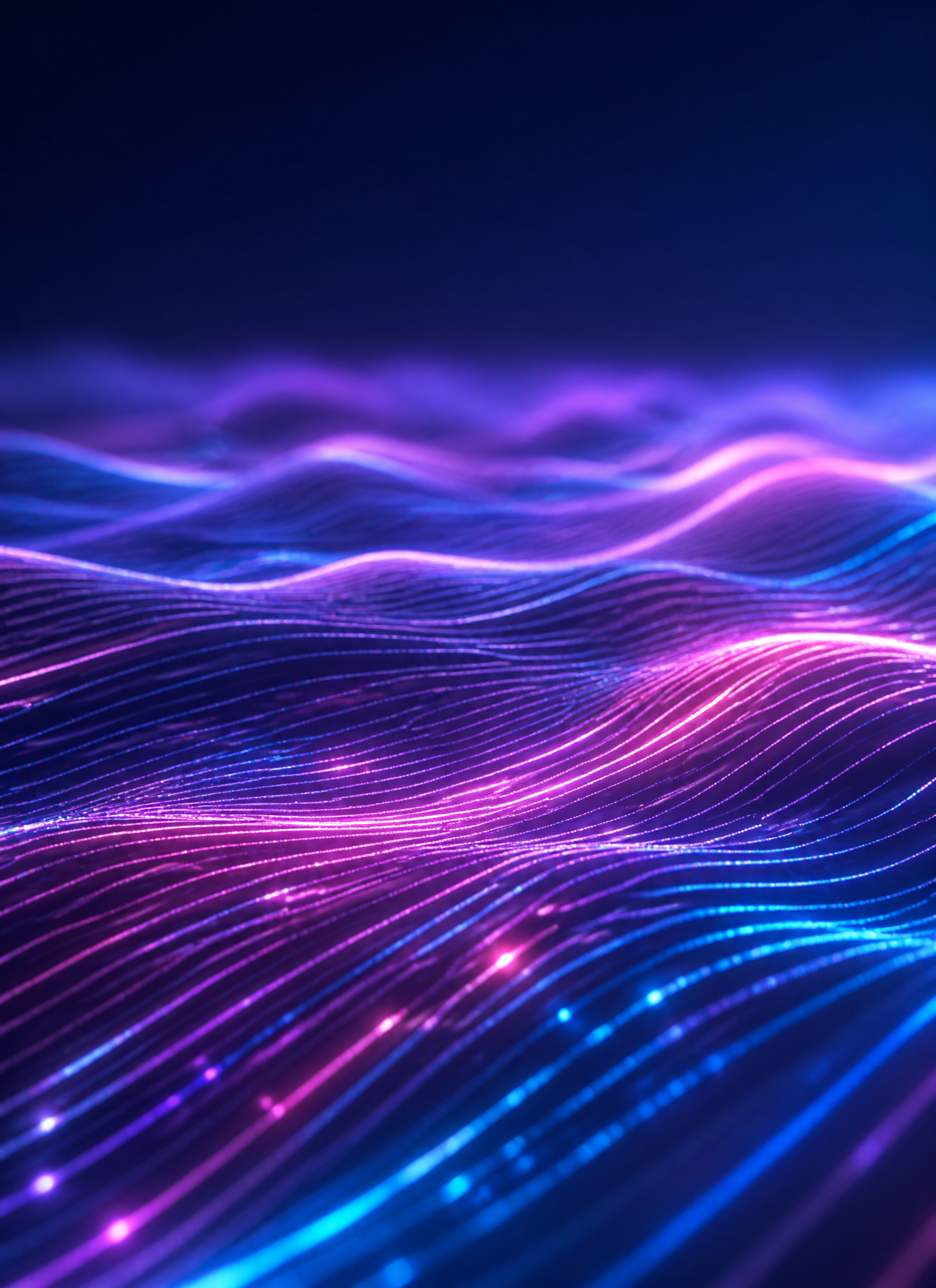 Abstract field of neon light