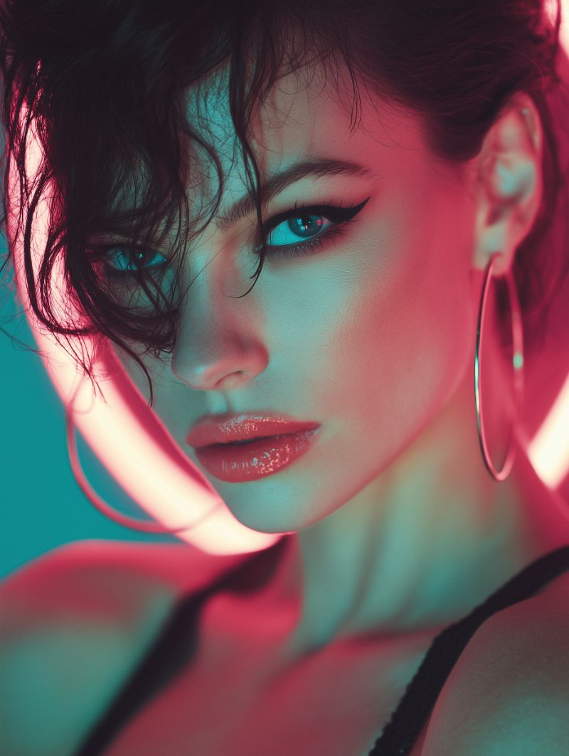 Motion portrait in soft tones