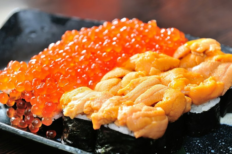 Sea urchin nigiri