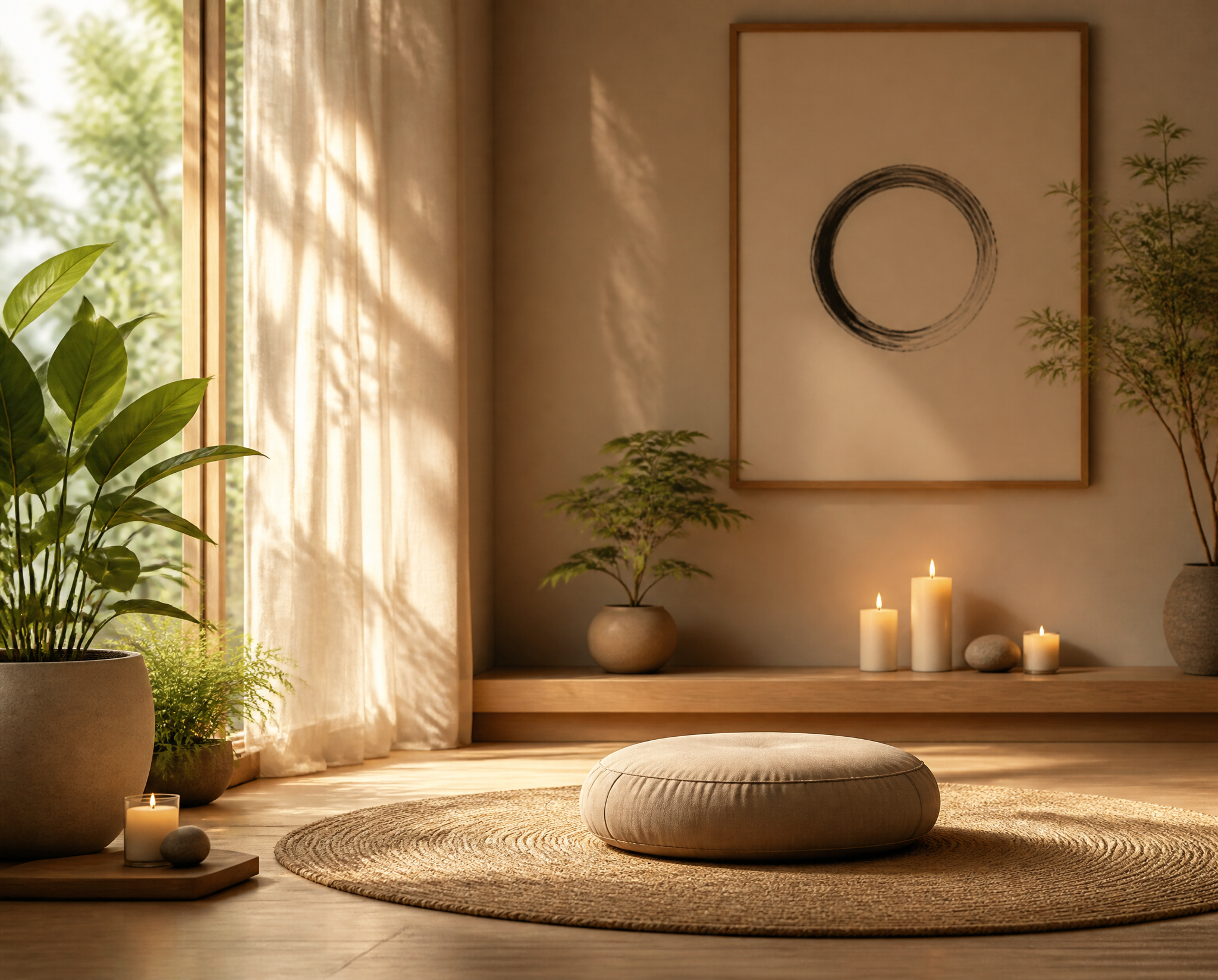 Calm meditation space
