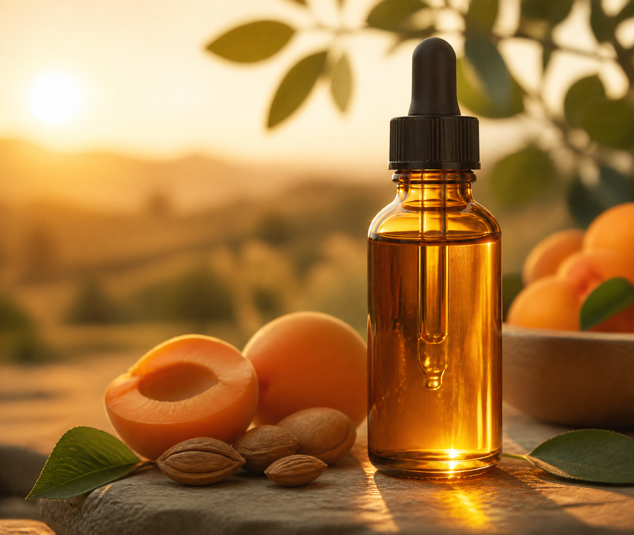 Amber oil bottle