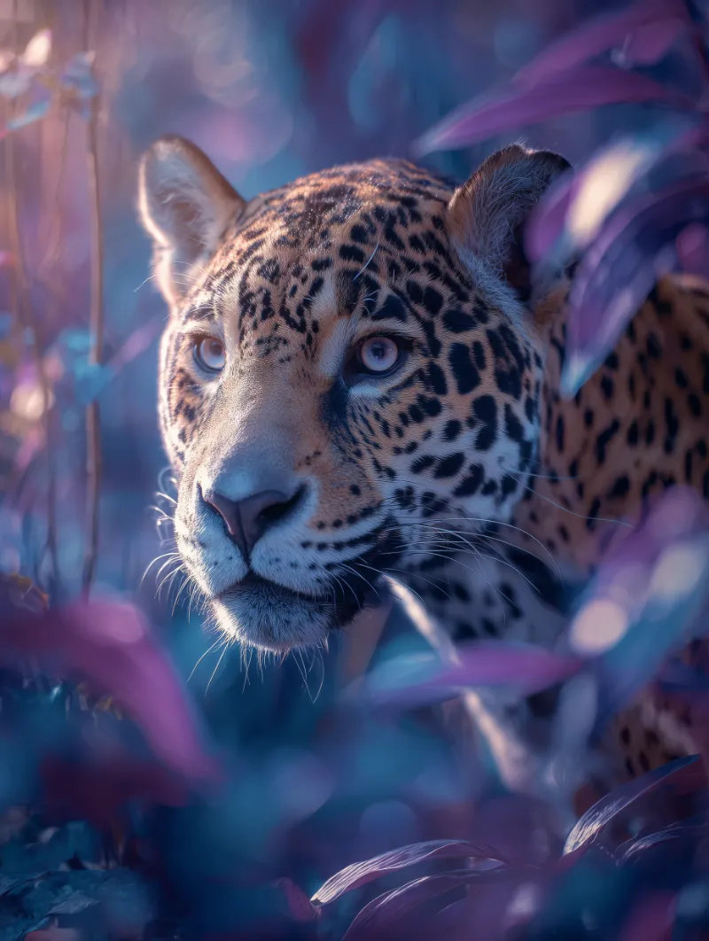 Portrait in warm ambient light