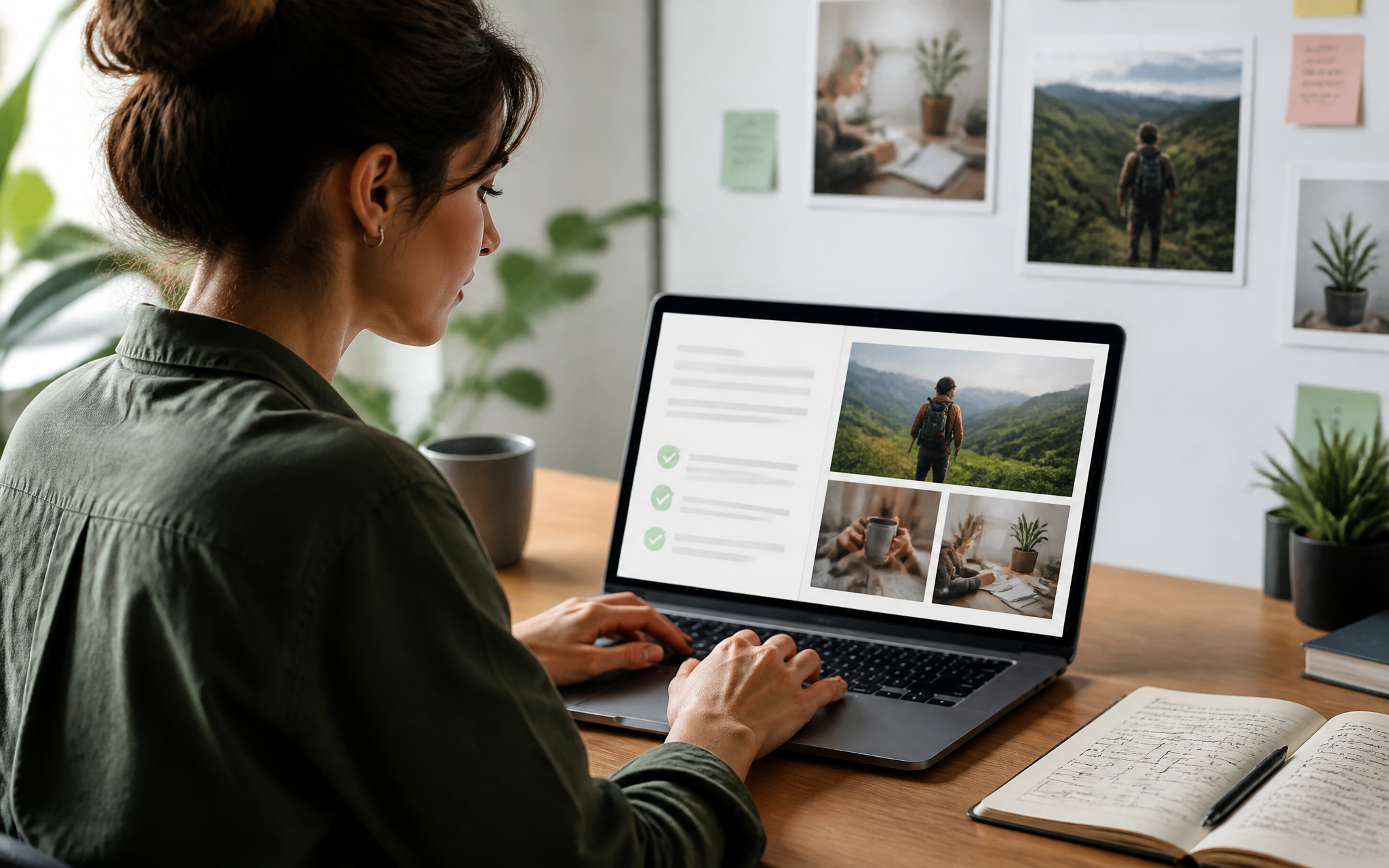 Contextual imagery replacing generic stock visuals